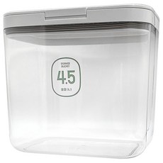 Mega 日式按壓彈蓋大容量密封儲物桶 4.5L, 白色, 1個