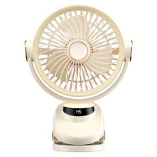 COOLIX 智能數顯360度旋轉桌面風扇, 白色, 656