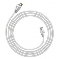 DTAudio Cat.6網路線 RJ45金屬接頭 KN-08, 白色, 1個, 20m