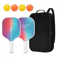 SOLAR LIFE 索樂生活 匹克球兒童拍7件組 兒童拍 2個 + 匹克球 4個 + 收納袋, 白色, 1套