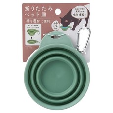 株式会社エルオー 摺疊寵物碗, 顏色隨機, 1個