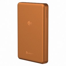 ADAM elements 亞果元素 Qi2 超輕薄行動電源 10000mAh, 橘色, VIONTA Q10