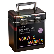 學得樂 開學美術用品水洗丙烯馬克筆, 1套, 60個