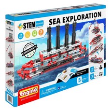 Engino 安捷積木 海洋探險 附起鍵器 SH71, 紅色 + 白色 + 黑色 + 灰色, 1套