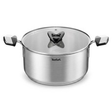 Tefal 特福 精銳系列 雙耳湯鍋 + 蓋, 不鏽鋼, 1套, 24cm