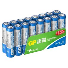 GP Power Plus碳鋅電池 4號, 1組, 16顆