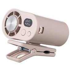 CYKE F27 數顯100檔 半導體冰敷風扇 掛腰夾式風扇 充電高速降溫風扇 奶茶色