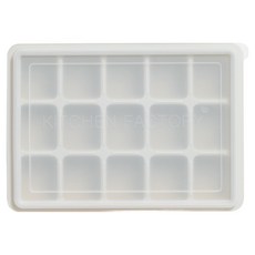 Kitchen Factory 粉彩矽膠製冰盒 15格, 象牙白, 1個