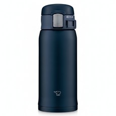 ZOJIRUSHI 象印 不鏽鋼超輕彈蓋式真空保溫杯 SM-SF36-AD, 海軍藍, 1個, 360ml