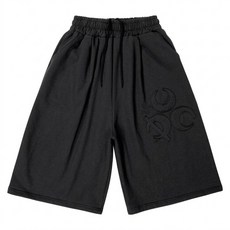 DAUSPICE DUC 刺繡百慕達運動短褲