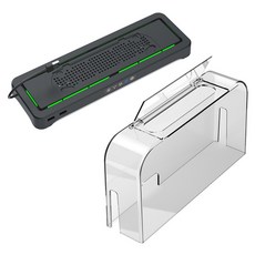 DOBE Switch2Switch防塵罩 + 散熱底座, 透明色 + 黑色, 1個, TNS-51130