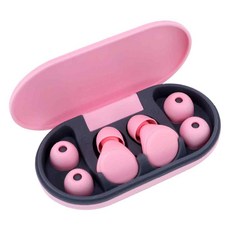 DTAudio 柔眠睡眠耳塞 粉色 EP-S2-P, 1套, 6個裝