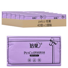 petco 培菓 舒柔抽取溶於水衛生紙 QQ芋圓紫 3層 100抽, 40個, 1個裝
