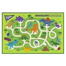 Skater VS1 卡通桌墊 餐墊 野餐墊 S, DINOSAURS 迷宮, 1個, 90 x 60cm