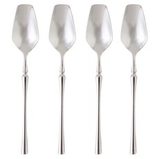 JUST HOME 銀韻304不鏽鋼餐匙4件組 20cm 7283-03A, 銀色, 1套
