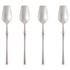 JUST HOME 銀韻304不鏽鋼茶匙4件組 14cm 7283-04A, 銀色, 1套