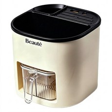 Beaute 廚用全向轉盤層架 濾水盤兼刀具架, 卡其色, 1個
