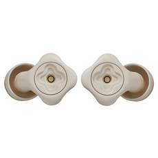 Aura 可調節降噪耳塞 米白色, 1套, 2個裝