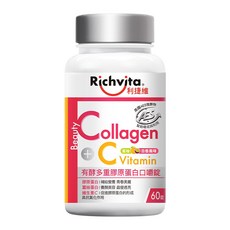 Richvita 利捷維 有酵多重膠原蛋白口嚼錠, 1個, 60顆