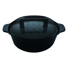 i-ru IH電磁爐適用 南部鐵器 鑄鐵鍋 2L, 深藍色, 1個, 26cm