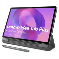 Lenovo 聯想 idea Tab Plus paperlike 平板電腦 12.1吋 TB361FU 附Lenovo Tab Pen + Idea Tab Plus 保護套, 月光灰, 256GB, Wi-Fi