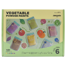 Jar Melo 原創美玩 6色天然蔬菜粉彩顏料 JA96789, 662g, 6個