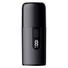 SENLI 多功能電動鼻毛修剪器/便攜防夾毛電動鼻毛剪/數顯剃鼻毛器, 黑色, 單一型號