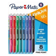 Paper Mate InkJoy 凝膠筆 0.5mm 8色, 混和顏色, 1套
