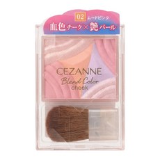 CEZANNE 柔彩透膚腮紅組 腮紅打亮修容多功能, 02甜美粉, 1個