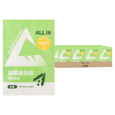 ALL IN 植纖蛋白 醇厚奶茶, 40g, 30個