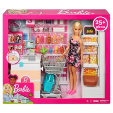 MATTEL 美泰兒 芭比 超級市場, 混和顏色, 1套