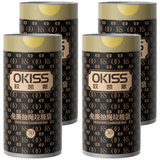 OKISS 歐凱斯 特厚鋼袋手提式穿繩垃圾袋 58 x 50cm, 4個, 17L