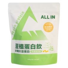 ALL IN 豆植蛋白 地瓜燕麥, 500g, 1個