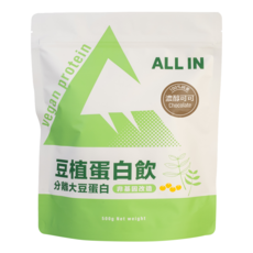 ALL IN 豆植蛋白 濃醇可可, 500g, 1個