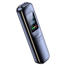 Luxi 便攜式高精度酒精測試儀/彩屏顯示查酒駕呼氣機/高靈敏度吹氣式酒精濃度檢測儀 黑色, 1個
