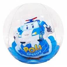 ROBOCAR POLI 波力 充氣沙灘球, 藍色, 1個, 30cm