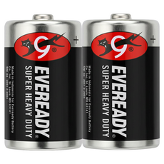 EVEREADY 永備 碳鋅電池 1號, 1套, 2個裝