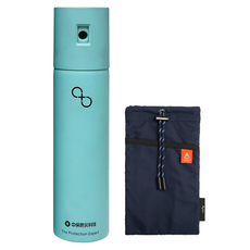 中保防災科技 家庭防護組 滅火噴霧 ZB-03-25 蒂芬妮藍 + 防焰束口袋 ZB-01-24 深海藍 附提袋, 1套, 450ml