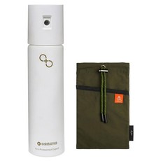 中保防災科技 家庭防護組 滅火噴霧 ZB-03-24 純淨白 + 防焰束口袋 ZB-01-22 森林綠 附提袋, 630g, 1套