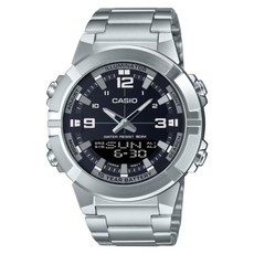 CASIO 卡西歐 多元STANDARD雙顯系列 AMW-870D-1AVDF, 銀色, 1個