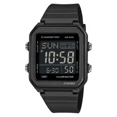 CASIO 卡西歐 多功能數位電子運動錶 W-221H-1BVDF, 黑色, 1個