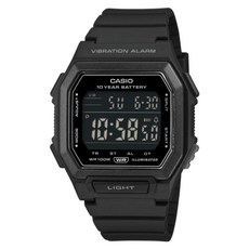 CASIO 卡西歐 多元STANDARD震動電子系列 W-738H-1BVDF, 黑色, 1個