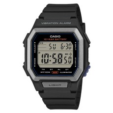 CASIO 卡西歐 多元STANDARD震動電子系列 W-738H-1AVDF, 灰黑色, 1個