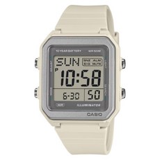 CASIO 卡西歐 多功能數位電子運動錶 W-221H-8AVDF, 米白色, 1個