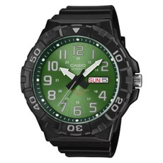 CASIO 卡西歐 大錶面指針系列 MRW-210H-3BVDF, 黑綠色, 1個