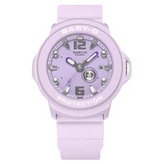 CASIO 卡西歐 BABY-G +PLUS系列柔和粉彩雙顯電子錶 BGA-15K-6ADR, 紫色, 1個