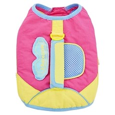 Mooki Pet 撞色滑雪棉服揹帶 MK25170 貓狗通用, 粉色, 1個