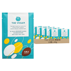 THE VEGAN 樂維根 經典植物優蛋白粉 隨身包 巧克力, 40g, 10個