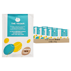 THE VEGAN 樂維根 經典植物優蛋白粉 隨身包 無額外添加糖咖啡, 40g, 10個
