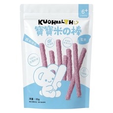 郭老師 寶寶米果棒 紫米口味, 35g, 1個, 純天然